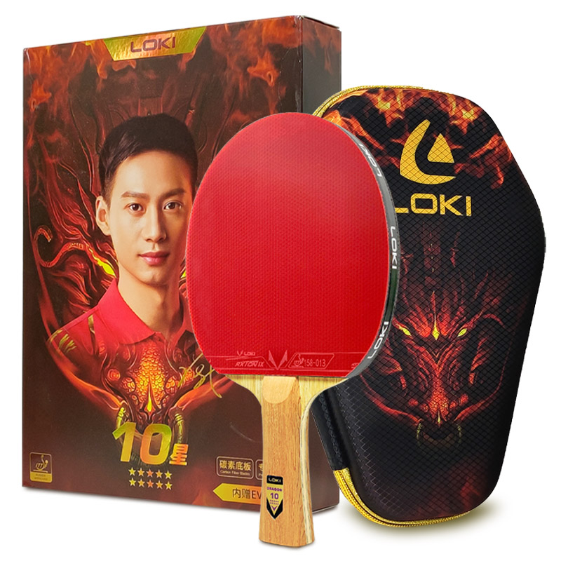 Badminton Racket Carbon - Raket Tenis Meja LOKI Asli Seri