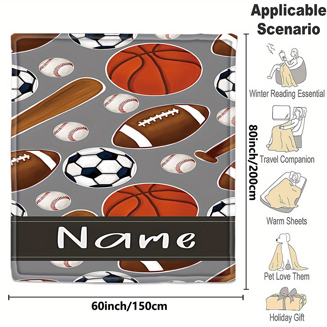 1 Selimut olahraga dengan nama - Sports Equipment With Names ulasan dan harga